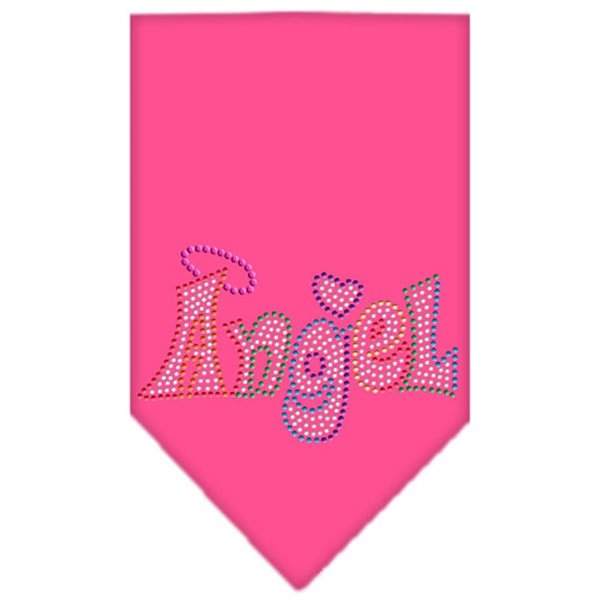 Mirage Pet Products Technicolor Angel Rhinestone Pet BandanaBright Pink Small 67-97 SMBPK